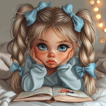 Load image into Gallery viewer, Girl-Full Round Diamond Painting-30x30cm
