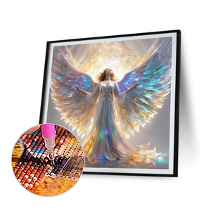 Winged Angel-Full Round Diamond Painting-40x40cm