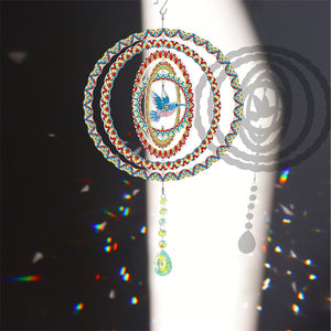 DIY Diamond Painting Double Sided 3D Wind Chime Pendant Hanging Kit