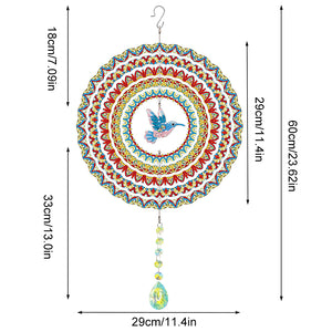 DIY Diamond Painting Double Sided 3D Wind Chime Pendant Hanging Kit