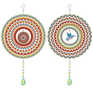 DIY Diamond Painting Double Sided 3D Wind Chime Pendant Hanging Kit