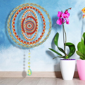 DIY Diamond Painting Double Sided 3D Wind Chime Pendant Hanging Kit