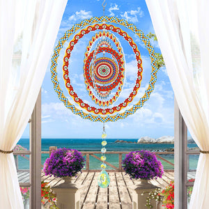 DIY Diamond Painting Double Sided 3D Wind Chime Pendant Hanging Kit