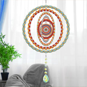 DIY Diamond Painting Double Sided 3D Wind Chime Pendant Hanging Kit