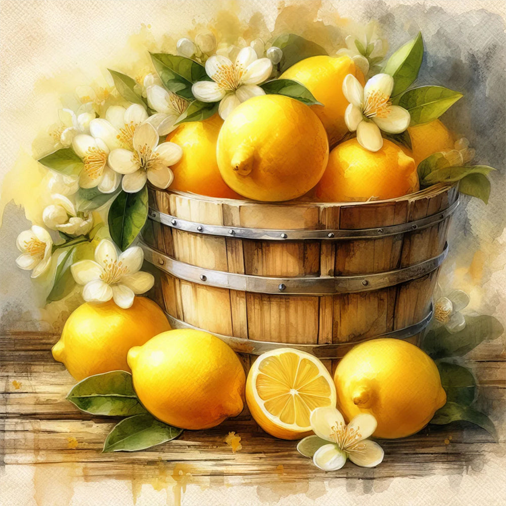 Flower-Full Round Diamond Painting-30x30cm