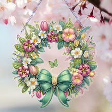 Load image into Gallery viewer, Flower Wreath-Single Side Drill-Diamond Pendant
