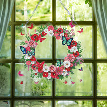 Load image into Gallery viewer, Flower Wreath-Single Side Drill-Diamond Pendant
