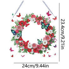 Load image into Gallery viewer, Flower Wreath-Single Side Drill-Diamond Pendant
