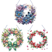 Load image into Gallery viewer, Flower Wreath-Single Side Drill-Diamond Pendant
