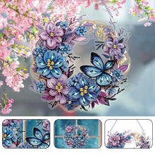 Load image into Gallery viewer, Flower Wreath-Single Side Drill-Diamond Pendant
