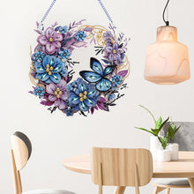 Load image into Gallery viewer, Flower Wreath-Single Side Drill-Diamond Pendant
