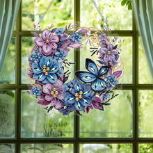 Load image into Gallery viewer, Flower Wreath-Single Side Drill-Diamond Pendant

