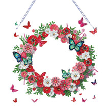 Load image into Gallery viewer, Flower Wreath-Single Side Drill-Diamond Pendant
