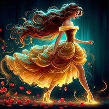 Load image into Gallery viewer, Dancing Princesse-Full Round Diamond Painting-40x40cm
