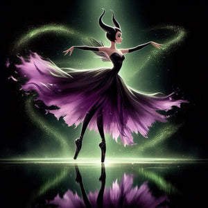 Dancing Princesse-Full Round Diamond Painting-40x40cm