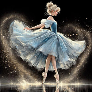 Dancing Princesse-Full Round Diamond Painting-40x40cm