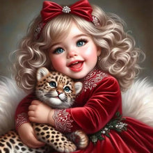 Load image into Gallery viewer, Girl-Full Round Diamond Painting-30x30cm

