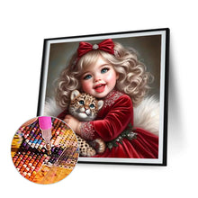 Load image into Gallery viewer, Girl-Full Round Diamond Painting-30x30cm
