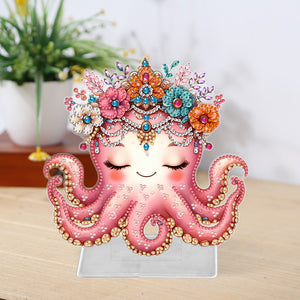 Marine Life-Single Side Drill-Acrylic Diamond Desktop Ornament