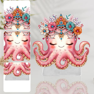 Marine Life-Single Side Drill-Acrylic Diamond Desktop Ornament