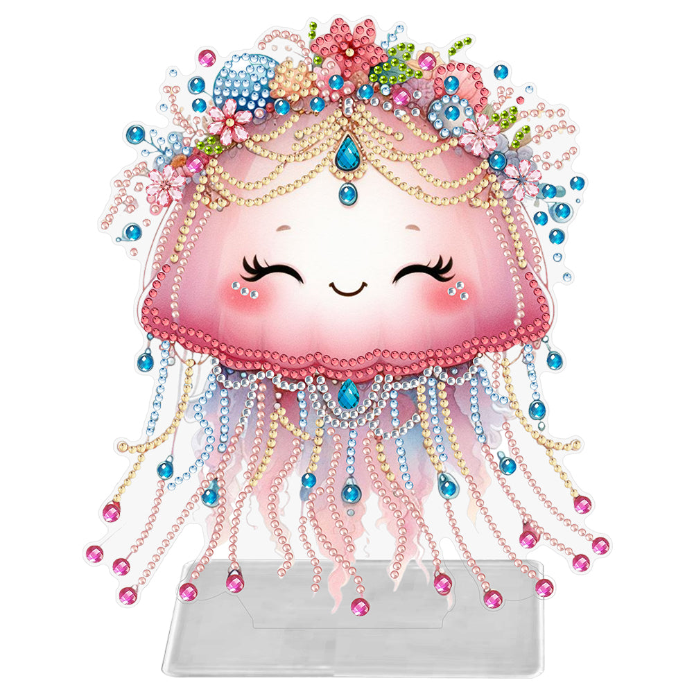 Marine Life-Single Side Drill-Acrylic Diamond Desktop Ornament