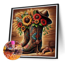 Load image into Gallery viewer, Retro-Full Round Diamond Painting-30x30cm
