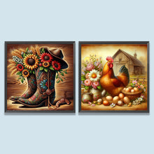 Load image into Gallery viewer, Retro-Full Round Diamond Painting-30x30cm
