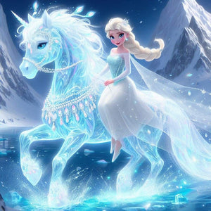 Disney Princess-Full Round Diamond Painting-40x40cm