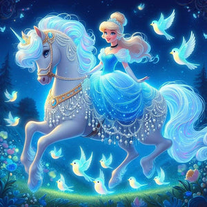 Disney Princess-Full Round Diamond Painting-40x40cm
