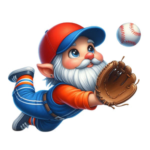 Baseball Goblin-Full Round Diamond Painting-30x30cm