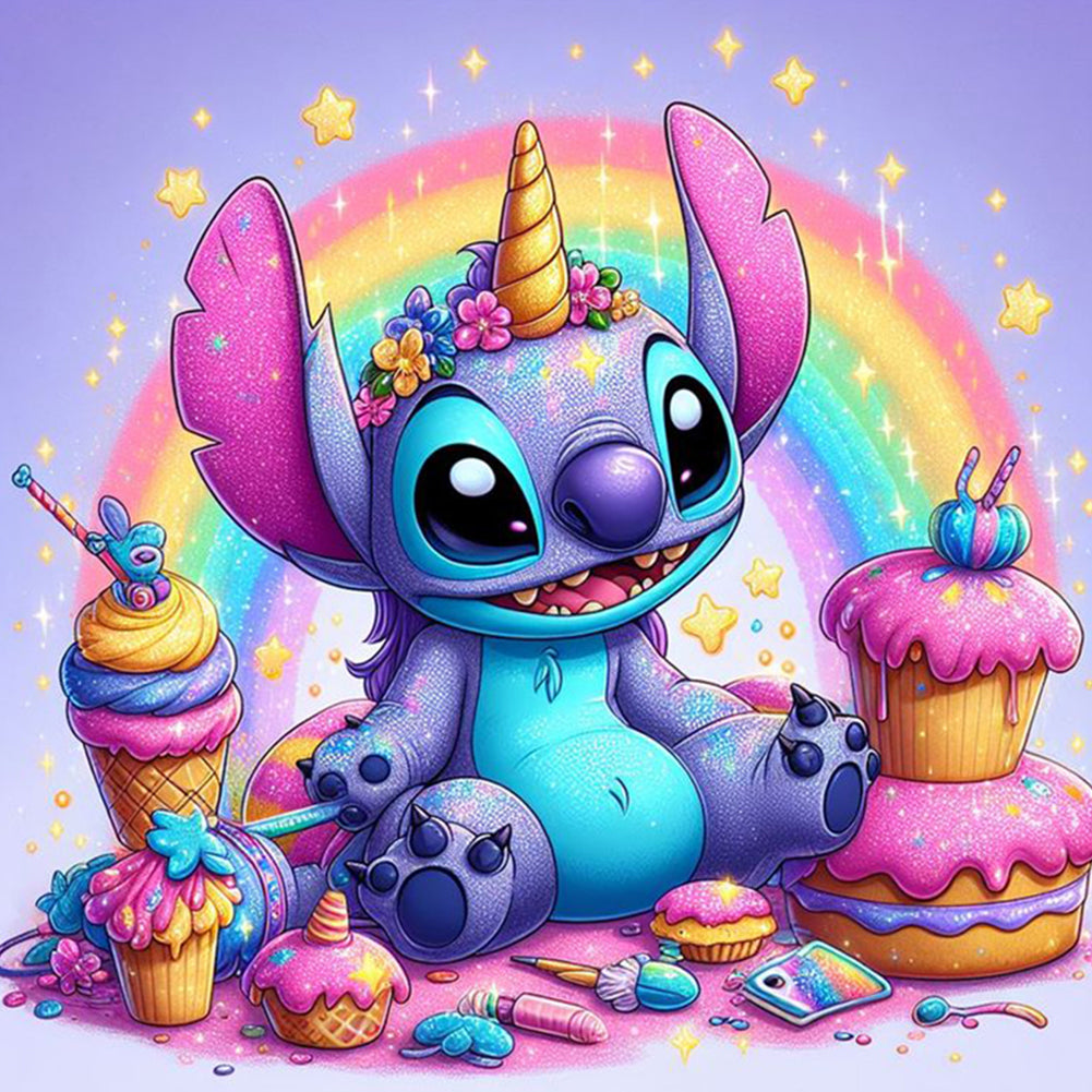 Stitch-Full Round Diamond Painting-30x30cm