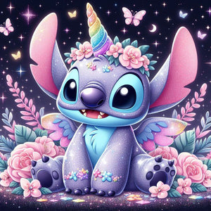 Stitch-Full Round Diamond Painting-30x30cm