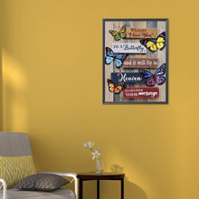 Load image into Gallery viewer, Butterfly Slogan-Full Round Diamond Painting-30x40cm
