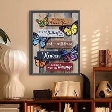 Load image into Gallery viewer, Butterfly Slogan-Full Round Diamond Painting-30x40cm
