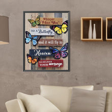 Load image into Gallery viewer, Butterfly Slogan-Full Round Diamond Painting-30x40cm
