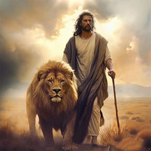Load image into Gallery viewer, Lion-Full Round Diamond Painting-30x30cm
