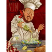 Load image into Gallery viewer, Chef-Full Round Diamond Painting-30x40cm
