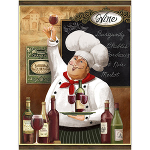 Chef-Full Round Diamond Painting-30x40cm