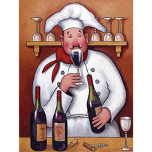 Load image into Gallery viewer, Chef-Full Round Diamond Painting-30x40cm
