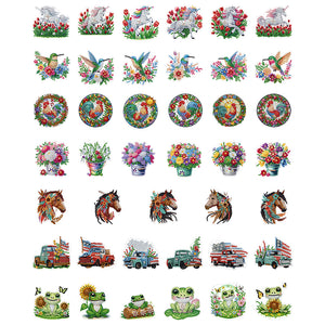 Animal-Diamond Painting Magnet Refrigerator