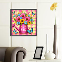 Load image into Gallery viewer, Watering Can Bouquet-Full Round Diamond Painting-40x40cm
