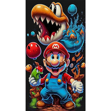 Load image into Gallery viewer, Mario-Full Round Diamond Painting-40x70cm-Large Size

