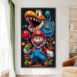 Mario-Full Round Diamond Painting-40x70cm-Large Size