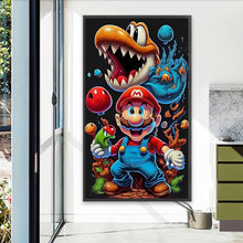 Load image into Gallery viewer, Mario-Full Round Diamond Painting-40x70cm-Large Size
