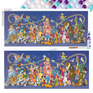 Disney-Full Round Diamond Painting-110x50cm-Large Size