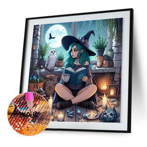 Magical Girl-Full Round Diamond Painting-50x50cm