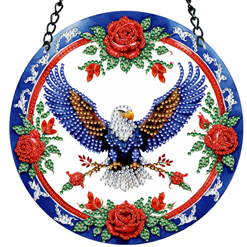 Independence Day Animal-Single Side Drill-Diamond Pendant