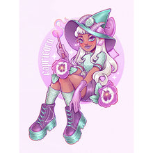 Load image into Gallery viewer, Cartoon Girl-Full Round Diamond Painting-30x40cm
