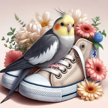 Load image into Gallery viewer, Yellow-Haired Parrot-Full Round Diamond Painting-30x30cm
