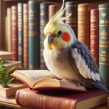 Load image into Gallery viewer, Yellow-Haired Parrot-Full Round Diamond Painting-30x30cm
